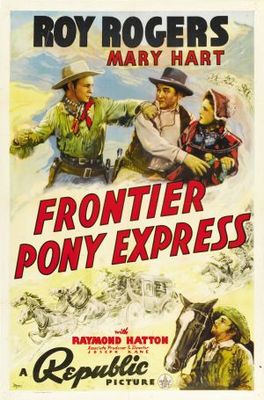 Frontier Pony Express movie poster (1939) wood print