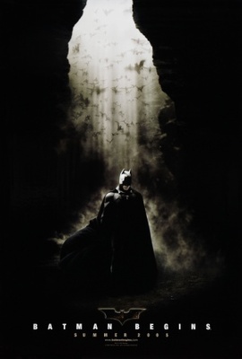 Batman Begins movie poster (2005) wooden framed poster