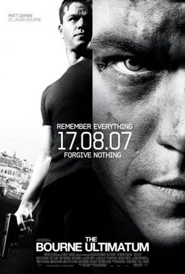 The Bourne Ultimatum movie poster (2007) mouse pad