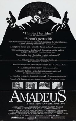 Amadeus movie poster (1984) metal framed poster