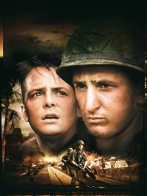 Casualties of War movie poster (1989) wooden framed poster