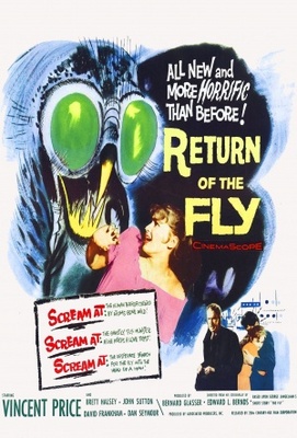 Return of the Fly movie poster (1959) tote bag