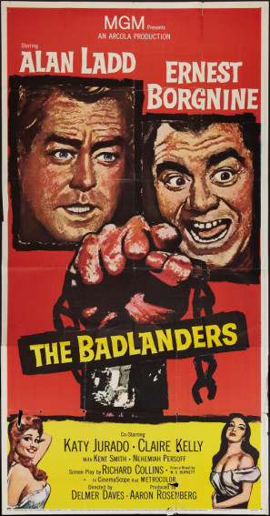 The Badlanders movie poster (1958) poster with hanger