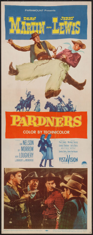 Pardners movie poster (1956) wooden framed poster