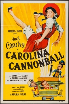 Carolina Cannonball movie poster (1955) wood print