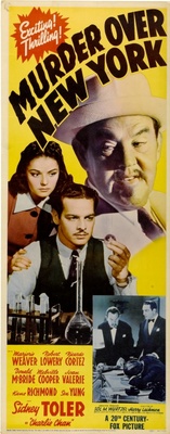 Murder Over New York movie poster (1940) poster with hanger