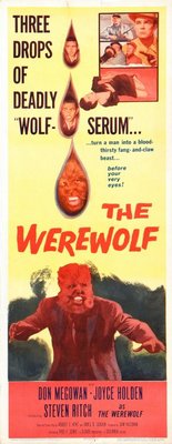 The Werewolf movie poster (1956) wood print