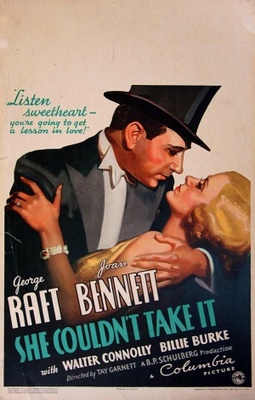She Couldn't Take It movie poster (1935) wood print