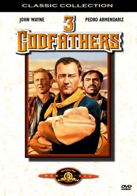 3 Godfathers movie poster (1948) metal framed poster