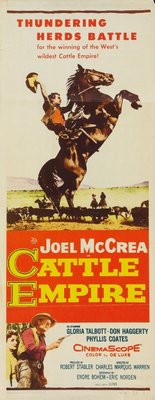 Cattle Empire movie poster (1958) wooden framed poster