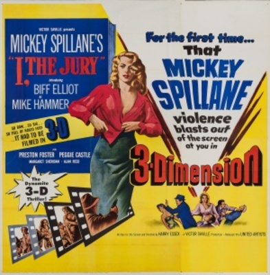 I, the Jury movie poster (1953) pillow