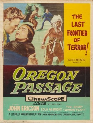 Oregon Passage movie poster (1957) poster with hanger