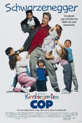 Kindergarten Cop movie poster (1990) tote bag