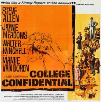 College Confidential movie poster (1960) t-shirt