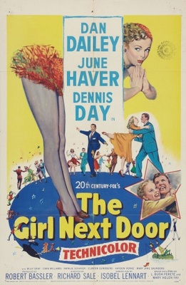 The Girl Next Door movie poster (1953) pillow