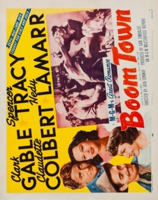 Boom Town movie poster (1940) wooden framed poster