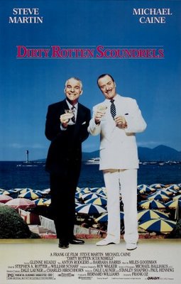 Dirty Rotten Scoundrels movie poster (1988) wooden framed poster