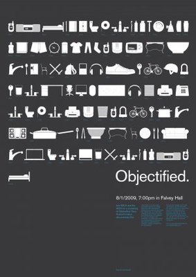 Objectified movie poster (2009) wood print