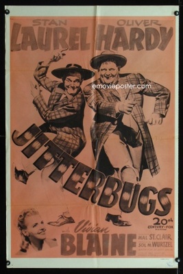 Jitterbugs movie poster (1943) wood print