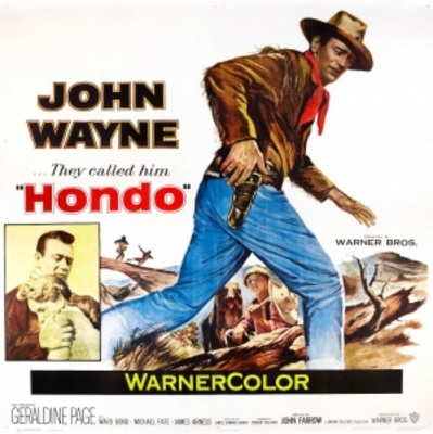 Hondo movie poster (1953) canvas poster