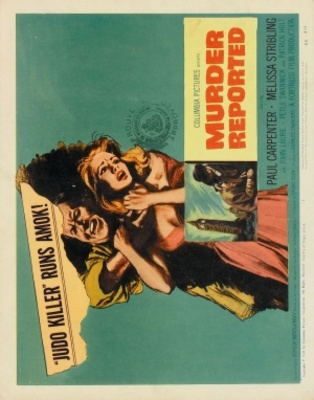 Murder Reported movie poster (1958) Stickers MOV_a156a4ac