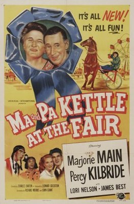 Ma and Pa Kettle at the Fair movie poster (1952) poster with hanger