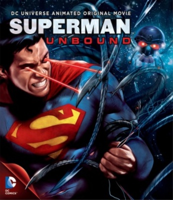 Superman: Unbound movie poster (2013) wood print