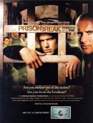 Prison Break movie poster (2005) Stickers MOV_a17b774d