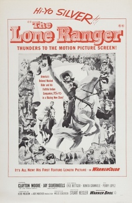 The Lone Ranger movie poster (1956) metal framed poster