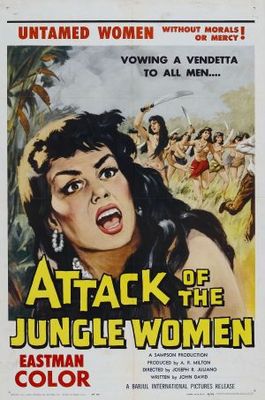 Attack of the Jungle Women movie poster (1959) Stickers MOV_a1920033