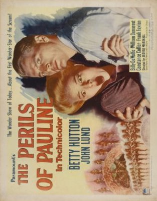 The Perils of Pauline movie poster (1947) metal framed poster