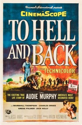 To Hell and Back movie poster (1955) poster with hanger