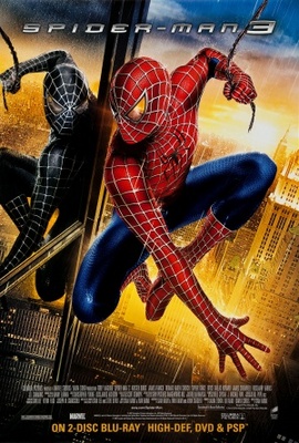 Spider-Man 3 movie poster (2007) wood print