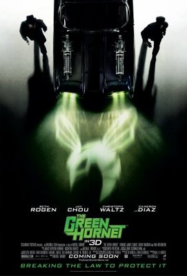 The Green Hornet movie poster (2010) wood print