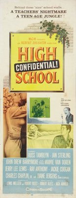 High School Confidential! movie poster (1958) metal framed poster
