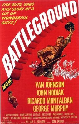Battleground movie poster (1949) wooden framed poster