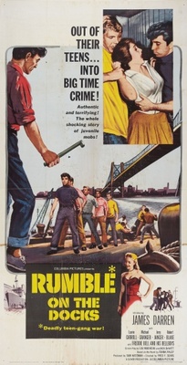 Rumble on the Docks movie poster (1956) metal framed poster