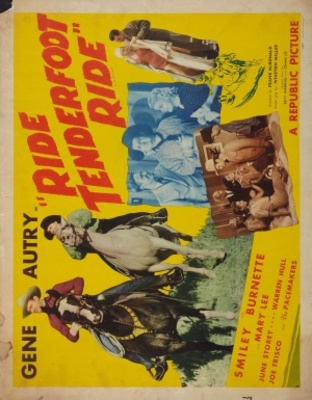 Ride Tenderfoot Ride movie poster (1940) wooden framed poster