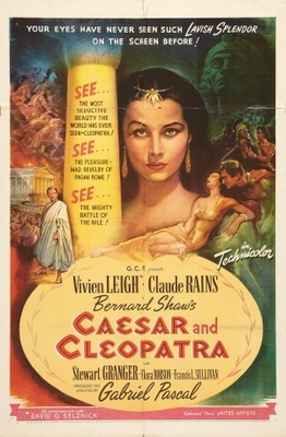 Caesar and Cleopatra movie poster (1945) wood print