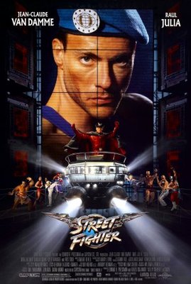 Street Fighter movie poster (1994) metal framed poster