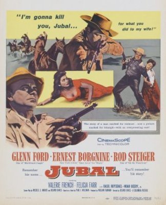 Jubal movie poster (1956) pillow