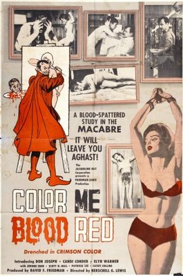 Color Me Blood Red movie poster (1965) wooden framed poster