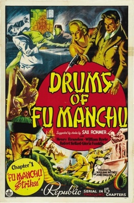 Drums of Fu Manchu movie poster (1940) wooden framed poster