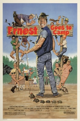 Ernest Goes to Camp movie poster (1987) metal framed poster