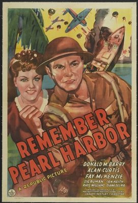 Remember Pearl Harbor movie poster (1942) poster with hanger