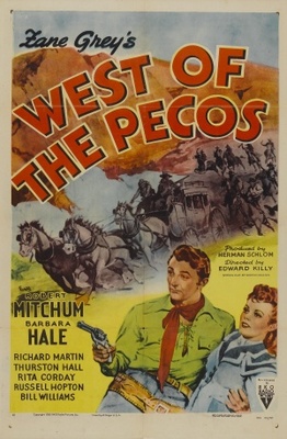 West of the Pecos movie poster (1945) mouse pad