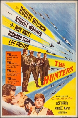 The Hunters movie poster (1958) canvas poster
