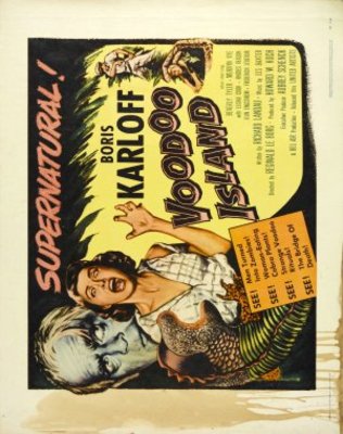 Voodoo Island movie poster (1957) wood print