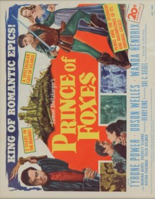 Prince of Foxes movie poster (1949) wooden framed poster