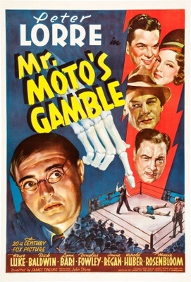 Mr. Moto's Gamble movie poster (1938) poster with hanger